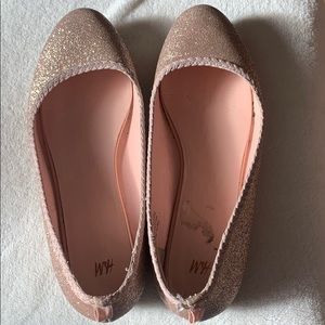 Size 8 sparkly flats from H&M
